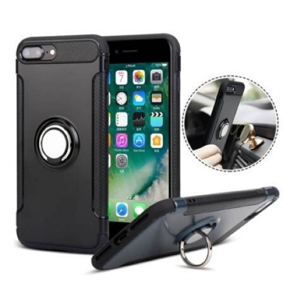 Pink iPhone 7/8 Phone Case w Ring Holder Kickstand - Picture 4 of 6